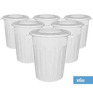 RECIPIENTE 100 LTS TAPA PLANA X 6U - Imagen 1