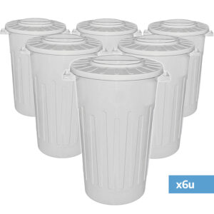 RECIPIENTE 120 LTS TAPA PLANA X 6U - Imagen 1