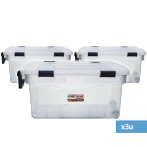 MEGACOL BOX 90 L. CON RUEDAS 77X49X34 CM. X 3U - Imagen 1